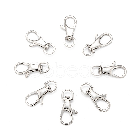 Tarnish Resistant Polished 316 Surgical Stainless Steel Large Lobster Claw Swivel Clasps STAS-R072-27-1