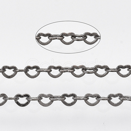 Brass Heart Link Chains CHC-T008-03B-01-1