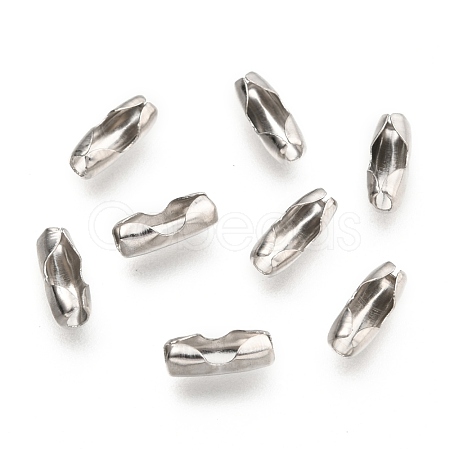 Non-Tarnish 304 Stainless Steel Ball Chain Connectors X-STAS-K121-01B-P-1
