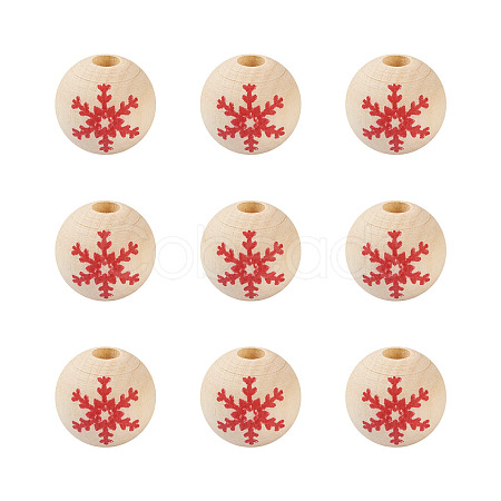 Natural Wooden Beads WOOD-TAC0010-02A-1