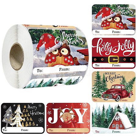 Christmas Theme Cartoon Paper Stickers STIC-P013-06A-1