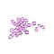 Transparent Acrylic Rhinestone Cabochons, Point Back, Diamond, Violet, 3x2.5mm, about 495~500pcs/bag