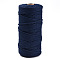 Cotton String Threads, Macrame Cord, Decorative String Threads, for DIY Crafts, Gift Wrapping and Jewelry Making, Marine Blue, 3mm, about 109.36 Yards(100m)/Roll.