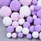 DIY Doll Craft Polyester High-elastic Pom Pom Ball, Round, Mixed Color, 7~29mm