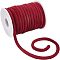 Olycraft Velvet Cord, with Plastic Spool, FireBrick, 8mm, about 10.94 Yards(10m)/Roll