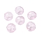 Transparent Glass Beads, Faceted, Round, Pearl Pink, 16x15.5x17mm, Hole: 1.6mm