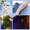 Luminous Removable Temporary Water Proof Tattoos Paper Stickers, Glow in the Dark Stickers, Butterfly, 12x7.5cm