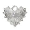 Textured Brass Pendants KK-M322-19P-1