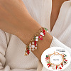 Christmas Theme Alloy Enamel Charm Bracelets WG289FB-05-1