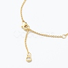 Brass Micro Pave Clear Cubic Zirconia Pendant Necklaces NJEW-J059-01N-4