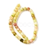 Natural Dyed White Jade Beads Strands G-U023-B03-03-3
