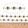 Brass Glass Link Chains CHC-R001-06G-04-2