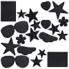 Gorgecraft 20pcs 10 style Star/Flower/Heart Iron on Cloth Patches PATC-GF0001-30-1