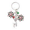 Alloy with Cubic Zirconia  Keychain KEYC-JKC00865-1