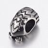 304 Stainless Steel European Beads STAS-P173-078AS-2