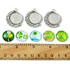DIY Clover Rotatable Pendant Making Kits DIY-FS0005-44-5