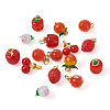 Spritewelry 16Pcs 8 Style Handmade Lampwork Pendants LAMP-SW0001-01-3