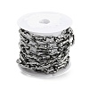 Alloy Twist Oval Link Chains LCHA-K001-04P-2