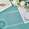 Brass ABS Plastic Pearl Beaded Elastic Headband OHAR-WH20008-02S-3