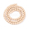 Natural Fossil Beads Strands G-E110-4mm-2-3