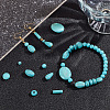 185Pcs 8 Styles Synthetic Turquoise Dyed Beads Strands TURQ-AR0001-37-4