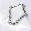 Tarnish Resistant 304 Stainless Steel Cable Chain Bracelets LS-BJEW-G618-04P-1