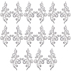 8 Pairs Ethnic Style Flower Pattern Computerized Embroidery Appliques PATC-GF0001-84A-1
