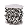 Tarnish Resistant 304 Stainless Steel Mother-Son Figaro Chains CHS-A003H-2.3NK-3