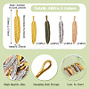40Pcs 4 Colors Tibetan Style Alloy Big Pendants FIND-TA0009-61-4