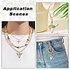24Pcs 6 Styles Alloy Enamel Pendants ENAM-TA0002-51-8
