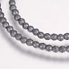 Electroplate Non-magnetic Synthetic Hematite Beads Strands G-P244-25-2mm-1