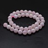 Electroplated Natural Rose Quartz Beads Strands G-K285-06-10mm-2