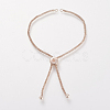Brass Slider Bracelets Making Bracelet Making KK-T014-140RG-1