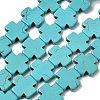 Synthetic Turquoise Beads Strands TURQ-G118-20x20mm-11-2