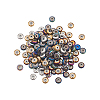 210Pcs 6 Colors PVD Vacuum Plating Non-magnetic Synthetic Hematite Beads G-CJ0001-45-3