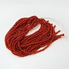 Natural Carnelian Beads Strands G-G338-4mm-01-3