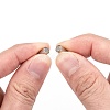 Tarnish Resistant Column 304 Stainless Steel Magnetic Clasps with Glue-in Ends X-STAS-I026-03-4