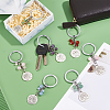 PandaHall Elite 10Pcs Alloy Keychain KEYC-PH0001-63-2