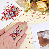 17 Strands 17 Colors Baking Electroplate Glass Beads Strands DGLA-ME0001-17-3
