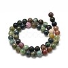 Natural Indian Agate Bead Strands G-P075-40-10mm-2
