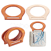 4Pcs 2 Colors Oval Wooden Bag Handles FIND-PH0059-90B-1