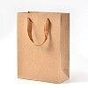 Rectangle Kraft Paper Bags with Handle AJEW-L048A-02-1