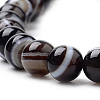 Natural Striped Agate/Banded Agate Beads Strands G-S259-04A-12mm-3