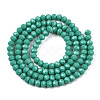 Opaque Solid Color Glass Beads Strands EGLA-A034-P4mm-D31-2