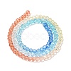 Transparent Painted Glass Beads Strands LS-DGLA-A034-T4mm-A13-5