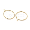 Brass Hoop Earring Findings KK-H503-33G-01-2