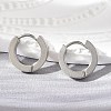 Tarnish Resistant 202 Stainless Steel Huggie Hoop Earrings X-EJEW-O087-09A-P-1