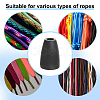 Plastic Cord End Caps LS-FIND-WH0750-205-4