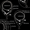 2 Sets 2 Styles Zinc Alloy Star Pendant Layered Necklaces for Women NJEW-SC0001-52-2