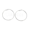Non-Tarnish Ring 304 Stainless Steel Hoop Earrings for Women Men EJEW-B049-02G-P-1